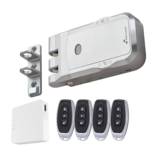 Serratura invisibile intelligente NVS-SMARTBOLT – Serratura elettronica WiFi con app mobile e telecomandi, doppio motore antivandalo, apertura da interno ed esterno