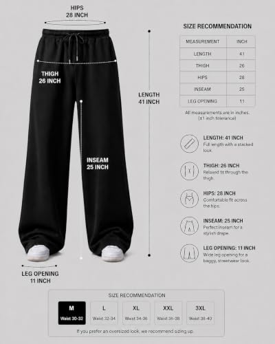 Image of Pure Cotton Men's Baggy Lower | Lower for Man Loose Fit with Pockets & Elastic Waist I Baggy fit Lowers for Gym, Jogging & Casual Wear