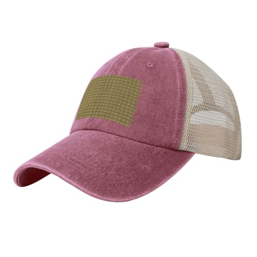 WOmeng Ancient Egypt Tribe Series - Gorra de béisbol de malla con estampado de vaquero, ajustable, transpirable, para uso diario al aire libre, camping, viajes, rosso, Talla única