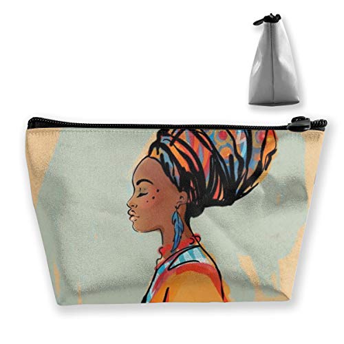 African Girls American Women Cosmetics Bags, Waterproof Toiletry Pouch Portable Hand-held Small Makeup