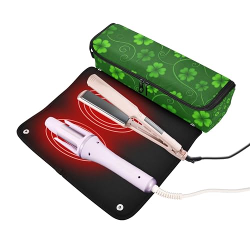 Bolso para herramientas de cabello con tapete resistente al calor miniatura 2