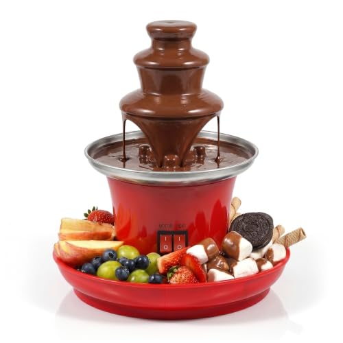 Global Gourmet - Juego de mini fondue de fuente de chocolate con...