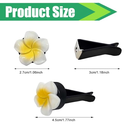 Image of 6PCS Flower Car Air Vent Clips, Vent Clips Car Accessories, Cute Flower Vehicle Air Conditioning Outlet Clamp, Automotive Interior Dashboard Charm Decoration Accessories for Sedan SUV Truck