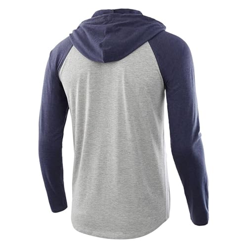 Sweat a capuche pour hommes avec manches raglan et cordon de serrage