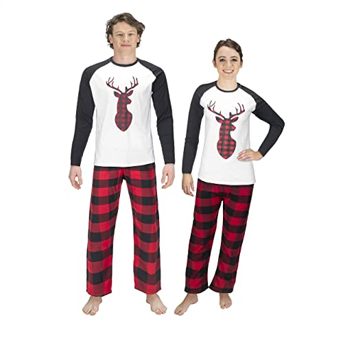 USBD Family Matching Pajama Sets Buffalo Plaid Couple Matching PJ Set Festive Holiday PJs for Men Women4