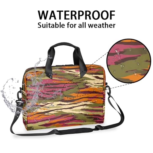 Bolsa para laptop 16 pulgadas camuflaje animal resistente al agua miniatura 2