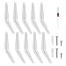 Produktbild BELIOF 10pcs Schwerlastkonsole Schwerlastträger Wandkonsole Regalhalter 14.5cm x 19.5cm mit 4 * 16mm Schraube 4 * 30mm Schraube Expansionsrohr für Wandschienenregalsystem Ecke Arbeits Küche Zimmer