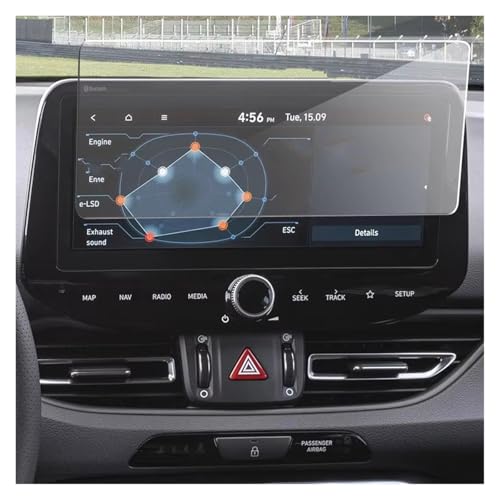 Écran navigation GPS contrôle en acier protection pour écran LCD Hyundai I30 2021 - 2