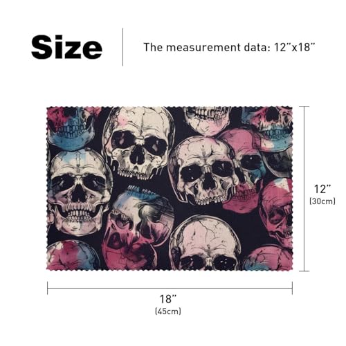Sets de table Skulls pour protéger la table des plats chauds et des rayures - 6