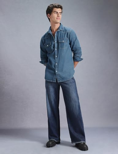 Image of INKD Men's Regular Fit Shirt - 100% Cotton | Casual Shirts for Men | Full Sleeve