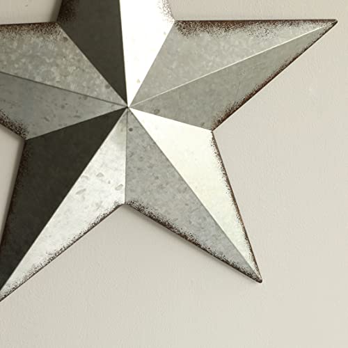 Collective Home 3 Pcs Metal Barn Star, Galvanized Hanging Wall Decor, Farmhouse Wall Sculpture thumb #3