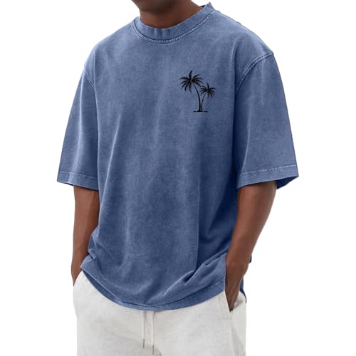 T-Shirt au Design Graphique Tendance Style Usé Vintage pour Homme Actif