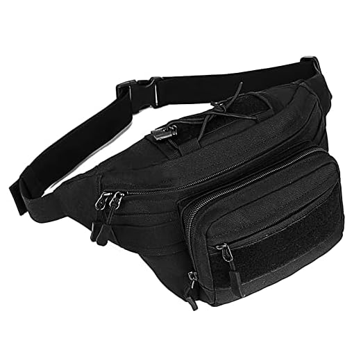 Huntvp® Taktische Gürteltasche Sport Hüfttasche Molle Bauchtasche Wasserabweisend mit Reißverschluss für Outdoor Laufen Reise Wandern Radfahren Camping Klettern