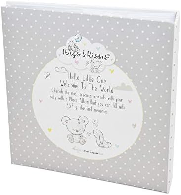 Baby First Photo Album 4x6'' 252 Photos memo White Unisex Birthday Christening