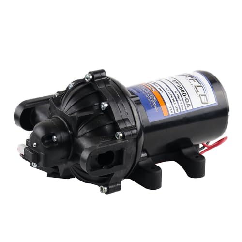 Everflo 12V On-Demand Diaphragm Sprayer Pump - 5.5GPM 60 PSI Quick Attach Ports