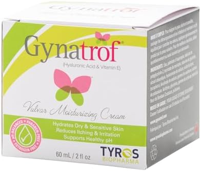 Gynatrof Vulva Moisture Cream - Hormone Free, Clinically Proven, OBGYN Recommended, All Natural Vulva Balm - Alleviates Dryness, Irritation, and Menopause Discomfort - Hyaluronic Acid & Vitamin E