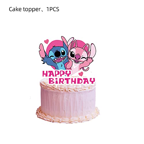 25pcs Stitch Cake Toppers Cupcake Toppers Cake Decorations,Stitch Birthday Party Supplies Decorations (2) - Thumbnail 2