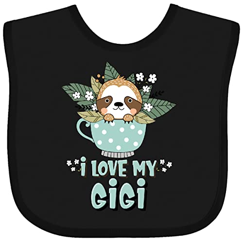 inktastic Teacup Raccoon I Love My Gigi Baby Bib