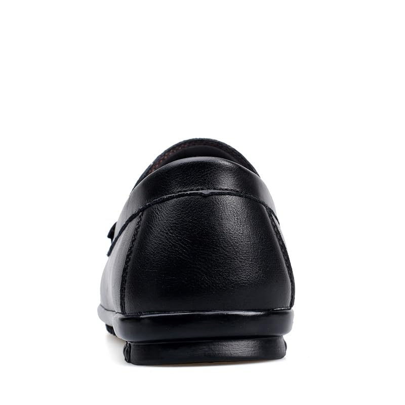 Loafers for Men Apron Toe PU Leather Round Toe Manual Stitching Anti-Slip Lightweight Flat Heel Casual Prom Slip-ons4