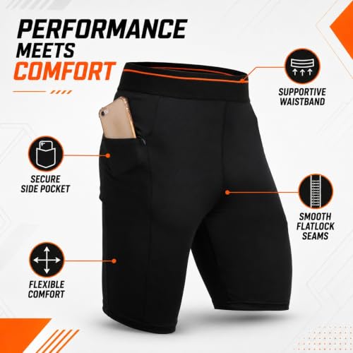 Image of NINQ Mens 2 Pack Polyester Yoga Short Men Summer Running Gym Sports Shorts with Pockets Shorts for Men (in, Alpha, 2XL, Regular, BLACK2)