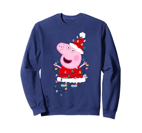Sweat Peppa Pig Christmas Lights idéal pour le matin de Noël en famille