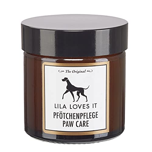 Pfotenbalsam für Hunde – mit natürlichen Inhaltsstoffen, beruhigt und schützt die Haut, stärkt die Widerstandskraft der Pfotenballen, PFÖTCHENPFLEGE von LILA LOVES IT, 60 ml