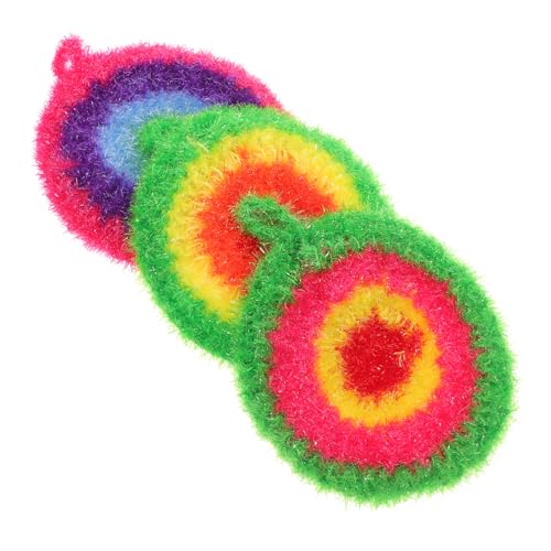 Zerodeko 3 Piezas Juego de paño Tela Fregar Limpieza estropajos de Cocina estropajos de Platos para Lavar Platos Almohadilla fregadores de Platos Reutilizables fregadores de ollas poliéster