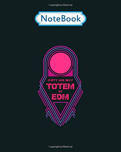 Photo de Notebook: edm techno trance music lovers rave house electro - for men woman Journal/Notebook Blank Lined Ruled 100 pages 8x10 inches