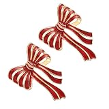 Pendientes de con lazo para mujeres y niñas, lazos de Navidad, pendientes, joyería de boda, aleación, aceite que gotea, accesorios para las orejas, joyería de Navidad