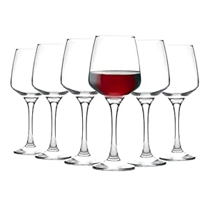 Argon Tableware Red Wine Glasses Set of 24-400ml – Tallo Collection – Large Dishwasher Safe White Wine Glasses Set for Restaurant, Hen Party, Celebrations