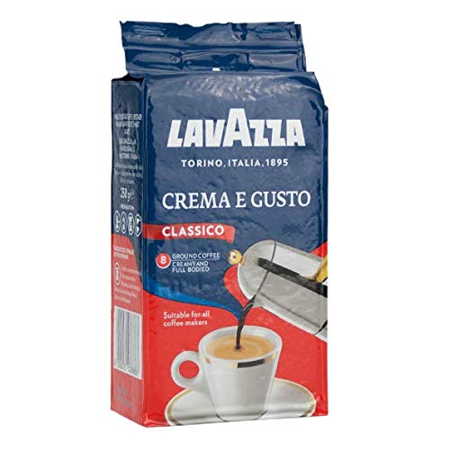 Pack 20x × Lavazza Crema e Gusto Classic Italian Ground Coffee Espresso 250g