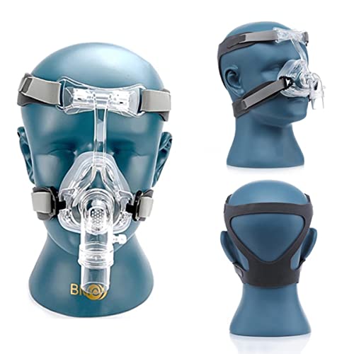 flydragon Sistema de Cubierta Completa de Silicona Suave con Diadema Ajustable, Sistema de sueño para Accesorios de Ventilador de Nariz,L