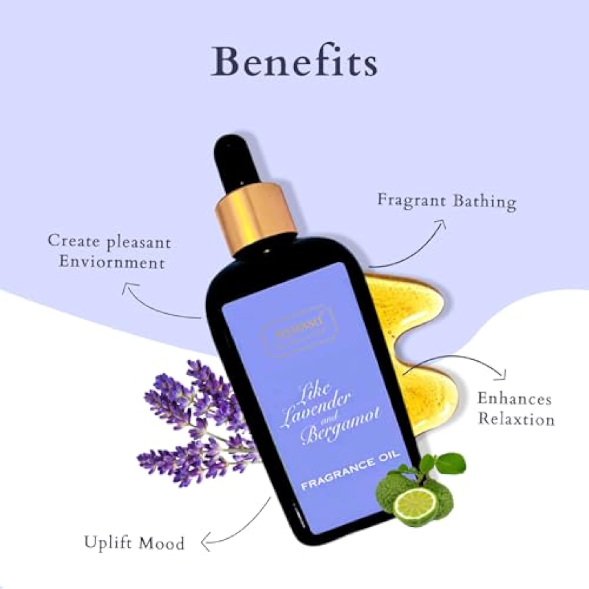Lavender and Bergamot Fragrance Oils for Diffusers