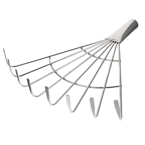 LIOOBO Ancinho De Grama Ancinho De Mão Para Folhas 4 Unidades Ancinho De Grama Dobrável Ancinho De F