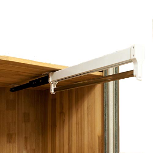 Barra extensible ajustable para colgar ropa, perchero de ropa, perchero de 550 mm