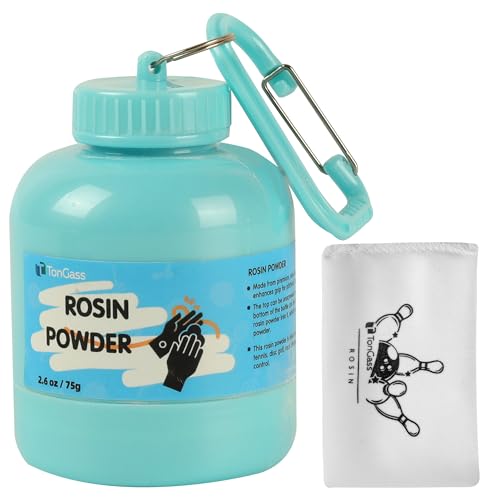 TonGass Bowling Rosin Powder with Rosin Bag Included, Grip Powder Bottle for Moisture Control, Portable Bowling Bag Accessory for Practice and League Play