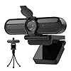 saylas 2K Webcam with Microphone, FHD Streaming Camera with 2K/30fps, 1080P/60fps, Privacy Cover, Plug & Play USB Web Cam, Autofocus, Webcam for PC, Computer Web Camera for Laptop, Desktop, Mac, Zoom