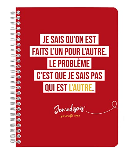 Clairefontaine 116013C, Spiral Notebook with Original Text, A5 14,8x21cm 148 Lined Pages on 90g White Paper