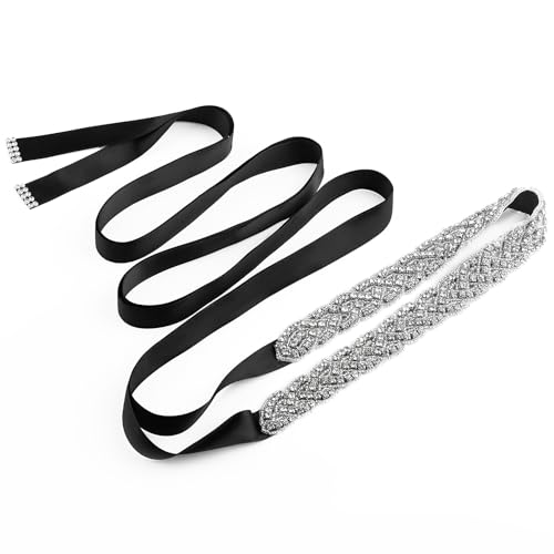 Bridal Belt Handmade Rhinestone Wedding Dress Belt for Women