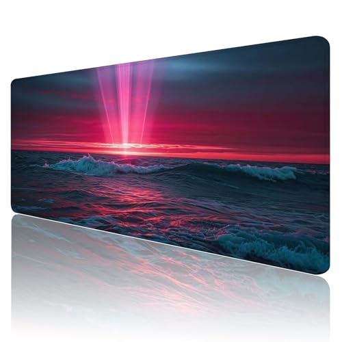 Tapis de souris noir imperméable de haute qualité aux bords cousus