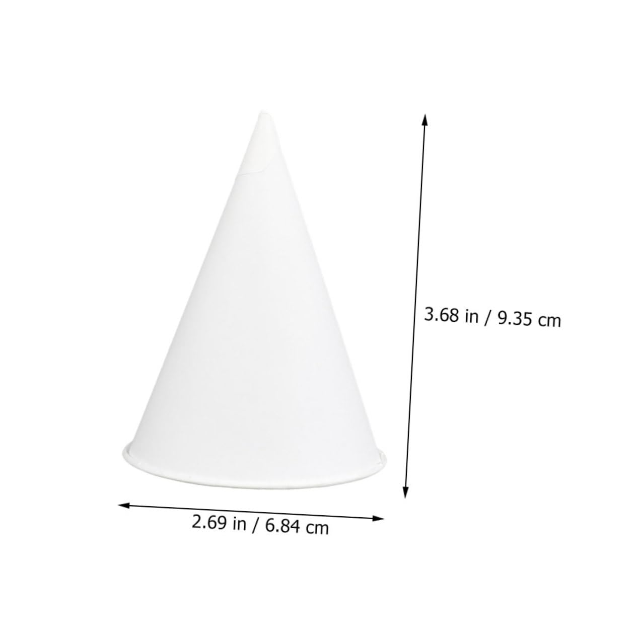 200 Piezas Unidades Vasos de Papel Cónicos para Postres y Helados Resistentes y Desechables para Fiestas y Reuniones Familiares
