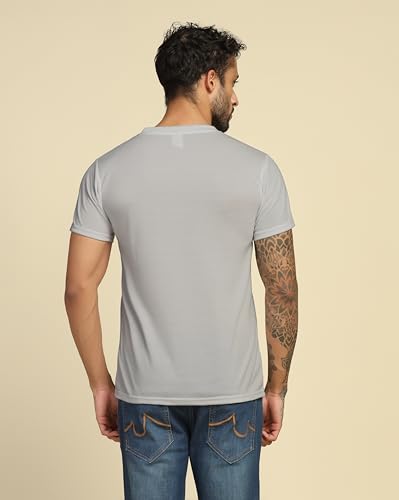 Image of VastraVibes Cotton Regular Fit T-Shirt Round Neck Casual Mens Plain Tshirt