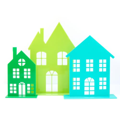 Maisons de vacances en acrylique vert turquoise C.R. Gibson Kailo Chic déco