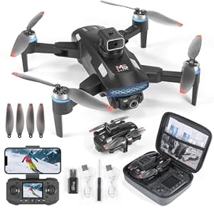 Drohne mit Kamera HD 4K, RC Faltbare FPV WiFi Live Ãœbertragung Drohne für Kinder Anfänger, 2 Akku, Bürstenloser Motor, Flugbahnflug, Hindernisvermeidung, One Key Start/Landen, Headless Modus