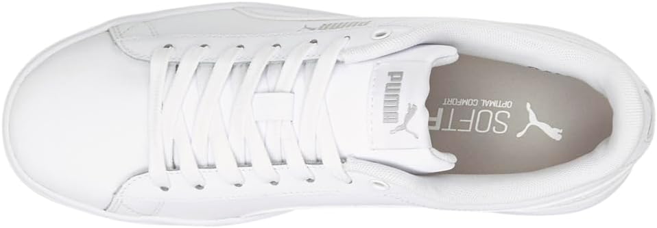 PUMA Womens Vikky V3 Leather Lace Up Sneakers Shoes Casual - White