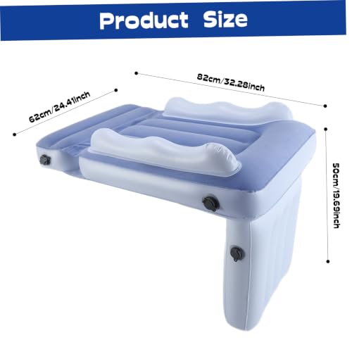 Extensor de asiento para niños inflable que evita caídas y malas posturas en viajes largos 5