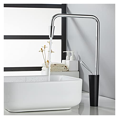 Grifo de lavabo cuadrado blanco para evitar salpicaduras con mezclador monomando suave 3