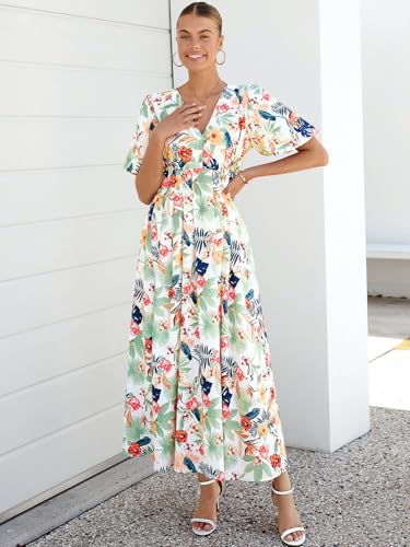 Image of Sissyaki Women's Floral Maxi Dress 2026 Summer Spring Wedding Guest Dress