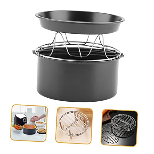 Ciieeo 1 Conjunto Acessórios Para Fritadeira Espeto Para Airfryer Cremalheira Da Fritadeira Assadeir
