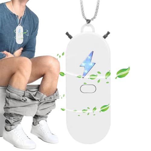 Ahuuen Tragbarer Luftreiniger,Tragbarer Luftreiniger Halsketten Ionisator | Negativ-Ionen-Generator Für Auto Küche Outdoor Sport Party Geruchsbeseitigung